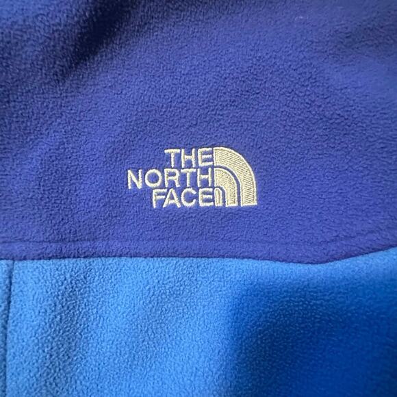 North Face Large Men’s Fleece Navy Royal Blue Gorpcore Windfall Classic Jacket - Picture 5 of 8